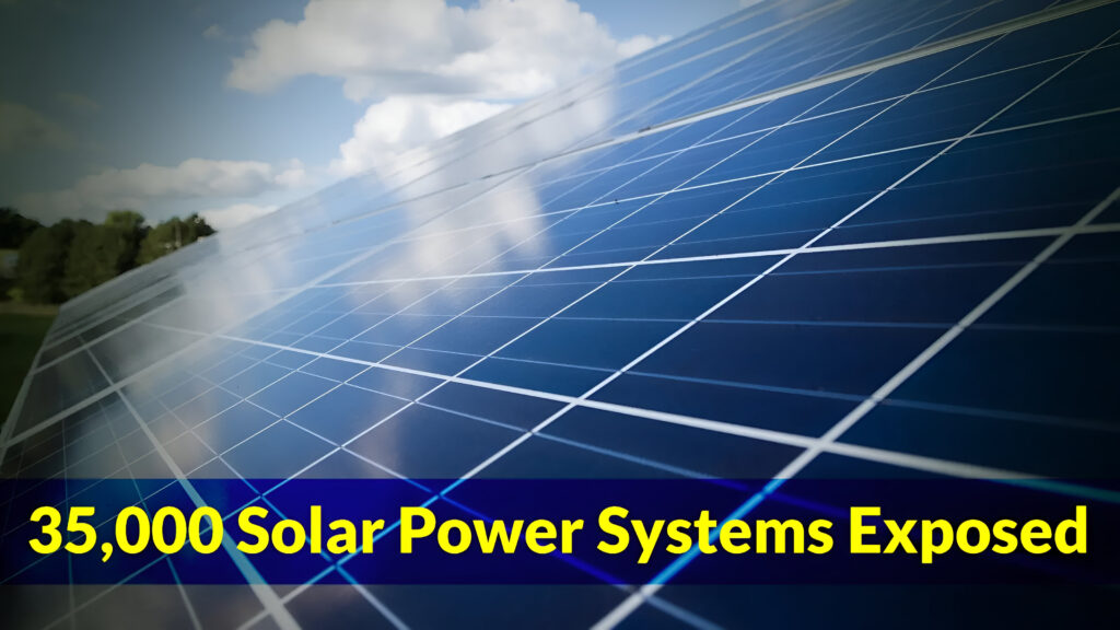 35.000 solarnih elektrana izloženih internetu ranjivo je na sajber napade-Kiber.ba